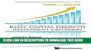 [PDF] The Kelly Capital Growth Investment Criterion: Theory and Practice (World Scientific