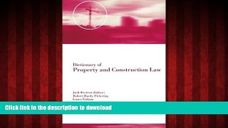 Read books  Dictionary of Property and Construction Law online