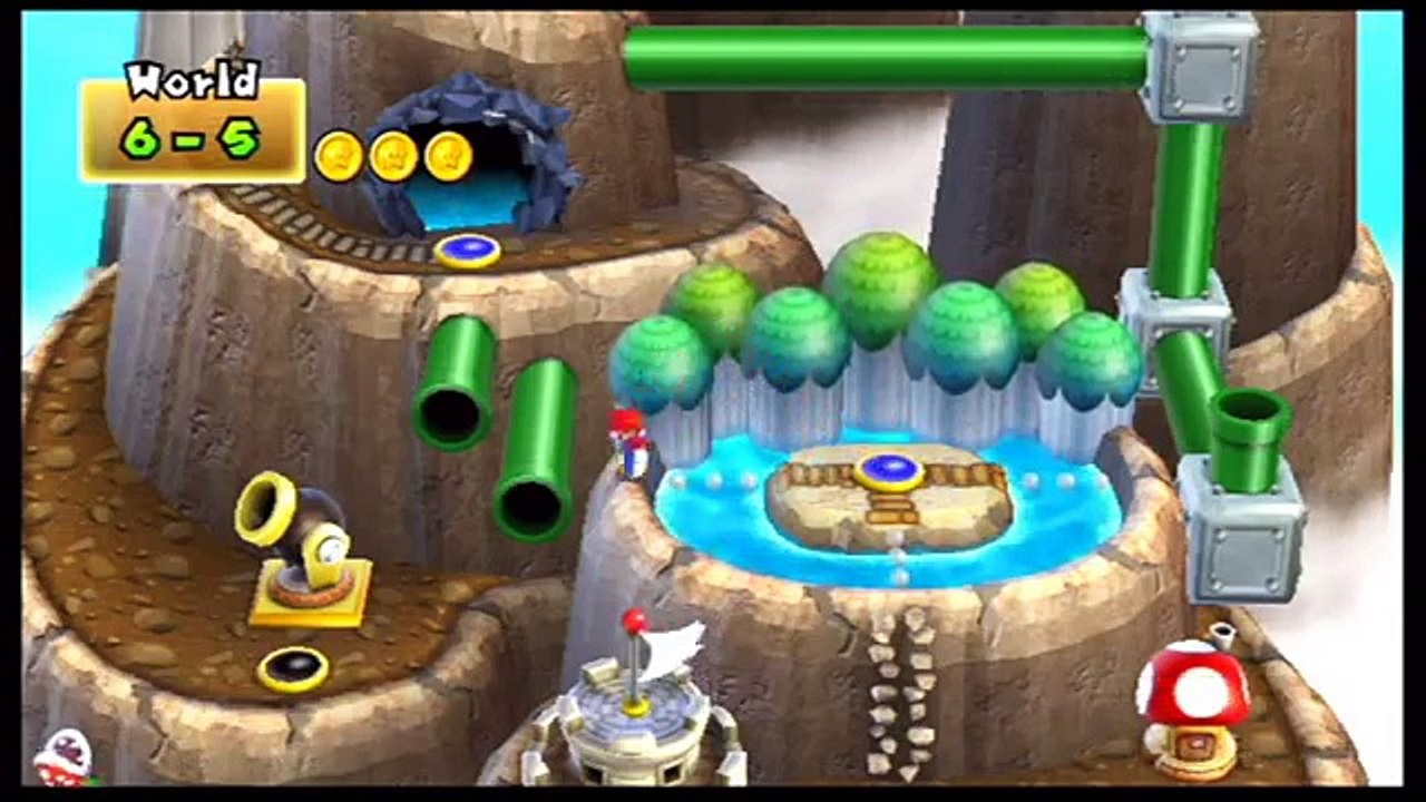 New Mario Bros. Wii - 6 (Unlocking Secret Cannon) - Dailymotion Video