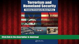 Read books  Terrorism and Homeland Security: Thinking Strategically About Policy online to buy