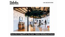Room Hire in Kingscliff For Your Event - Babalou Weddings and Events