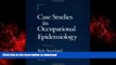 Buy book  Case Studies in Occupational Epidemiology online for ipad