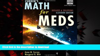 liberty book  Curren s Math for Meds: Dosages and Solutions, 11th Edition online