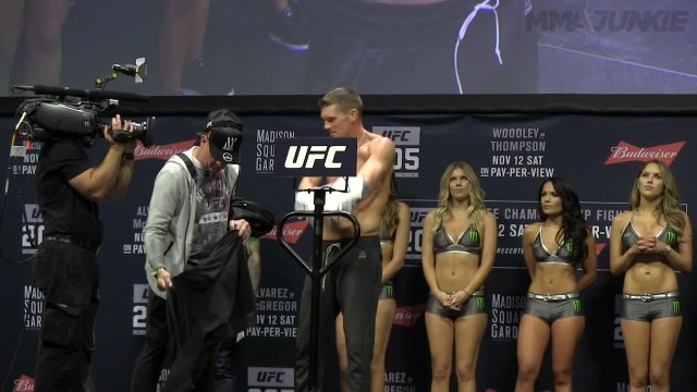 UFC 205 weigh-in face-offs