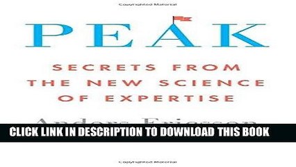 [PDF] Peak: Secrets from the New Science of Expertise Popular Collection