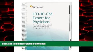 Buy books  ICD-10-CM Expert for Physicians 2016: The Complete Official Version