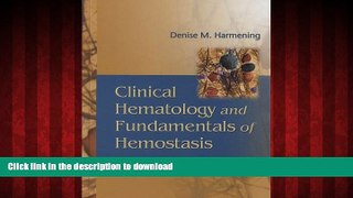Read book  Clinical Hematology and Fundamentals of Hemostasis online to buy