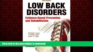 Buy book  Low Back Disorders-3rd Edition With Web Resource: Evidence-Based Prevention and