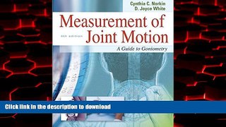 Buy books  Measurement of Joint Motion : A Guide to Goniometry, 4th Edition online for ipad