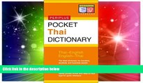 Ebook Best Deals  Pocket Thai Dictionary: Thai-English English-Thai (Periplus Pocket