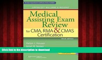 Buy book  Lippincott Williams   Wilkins  Medical Assisting Exam Review for CMA, RMA   CMAS