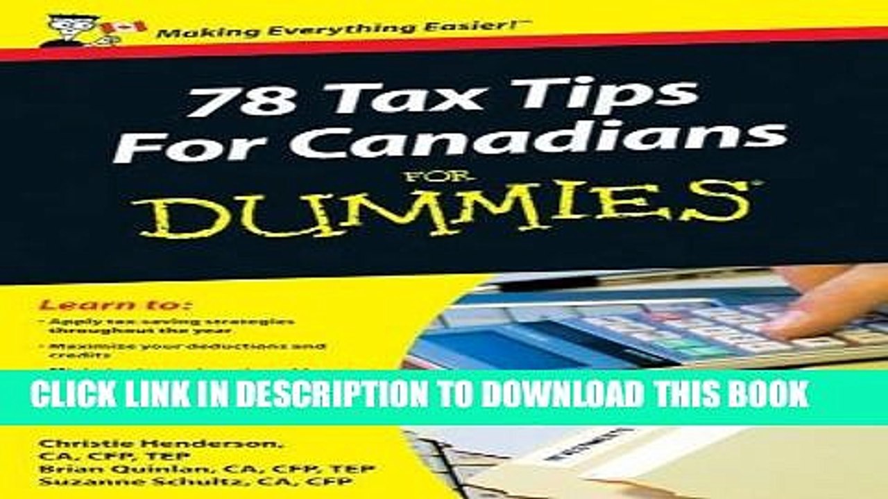 [PDF] 78 Tax Tips For Canadians For Dummies Full Collection