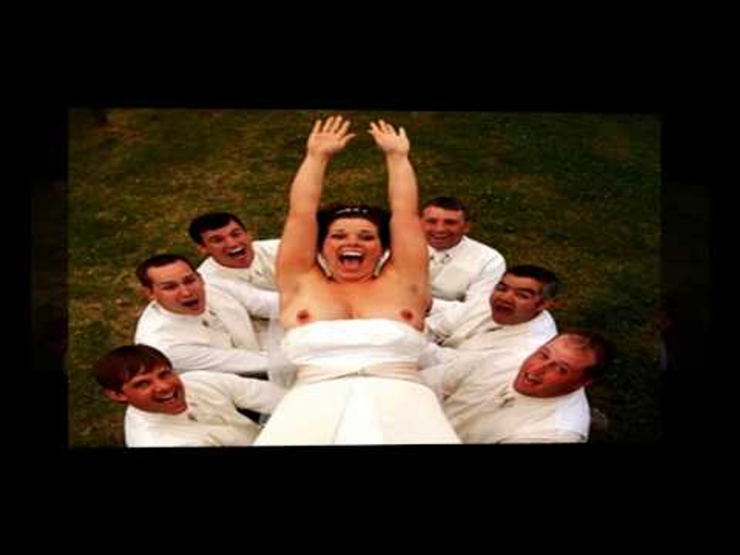 wedding dress top malfunction