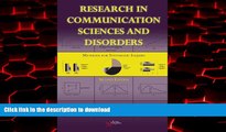 Read book  Research in Communication Sciences and Disorders: Methods for Systematic Inquiry online