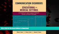 liberty book  Communication Disorders In Educational And Medical Settings