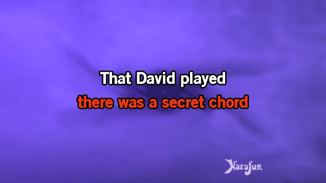 Leonard Cohen - Hallelujah KARAOKE / INSTRUMENTAL