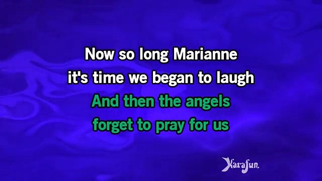Leonard Cohen - So long Marianne KARAOKE / INSTRUMENTAL