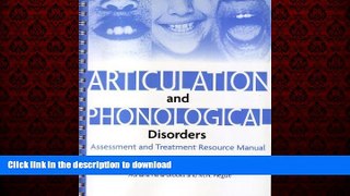 liberty book  Articulation and Phonological Disorders: Assessment and Treatment Resource Manual