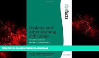 Buy book  Dyslexia and other learning difficulties (The Facts) online