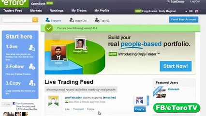 eToro WebTrader   How To Copying Top Traders 2016
