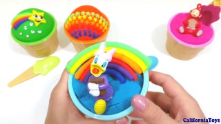 DIY Rainbow Play Doh Awesome Ice Cream Surprise Toys-CsU79ekTor0