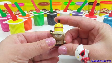 Learn Colors in English while Playing with Play Doh Yogurt Surprise For Children-H0PCpWKD29E