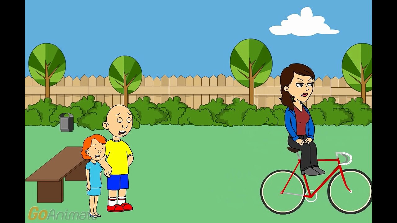 Caillou teaches Rosie a bad word/grounded