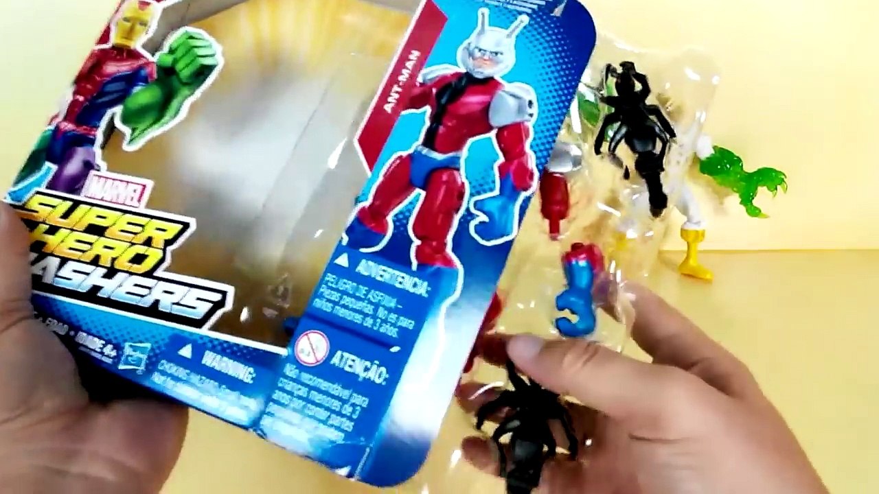 Marvel super heroes mashers - Marvel Iron Fist, A Bomb, Ant Man, Hasbro Toys #SurpriseEggs4k-kmKBGJhjsuM