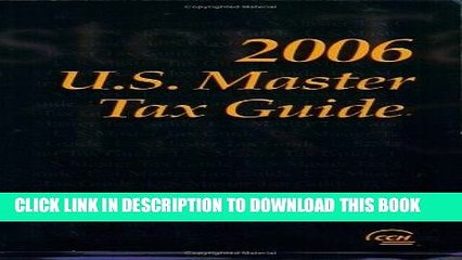 [PDF] Epub U.S. Master Tax Guide, 2006 Full Download