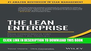 [PDF] Mobi The Lean Enterprise: How Corporations Can Innovate Like Startups Full Download