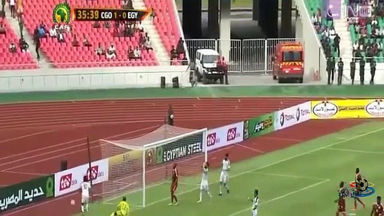 ملخص مباراة مصر والكونغو 2-1 ( هدف محمد صلاح و عبد الله السعيد ضد الكونغو) تصفيات كاس العالم 2018