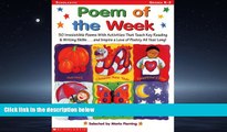 Read Poem of the Week: 50 Irresistible Poems With Activities that Teach Key Reading   Writing
