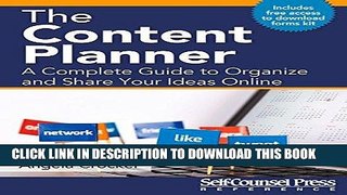[PDF] The Content Planner: A Complete Guide to Organize and Share Your Ideas Online Full Collection
