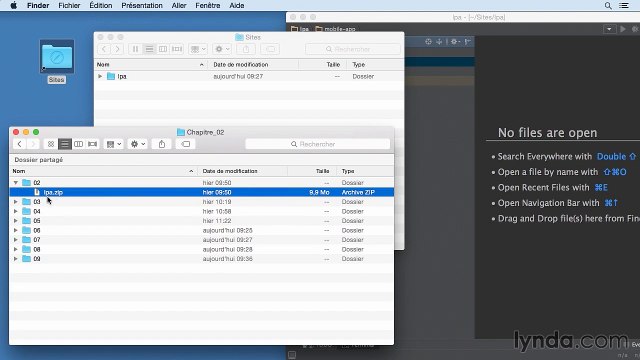 Utiliser les fichiers source