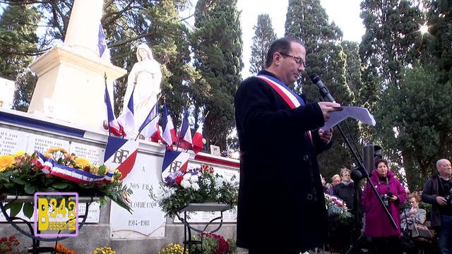 Marseillan 11 novembre 2016, armistice de 1918
