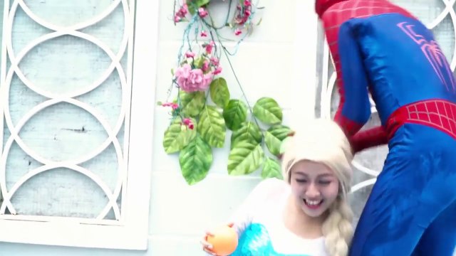 Spiderman Frozen Elsa Baby Masha vs Joker Harley Quinn Steal w Superman Anna Superhero in real life