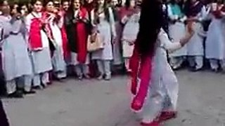Cute Pathan Girl Dancing In College