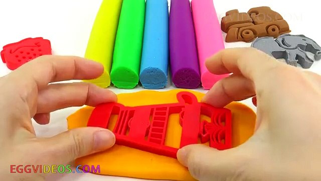 Learn Colors with Play Doh Ice Cream Peppa Pig Elephant Molds Fun Creative for Kids EggVideos.com(360p)
