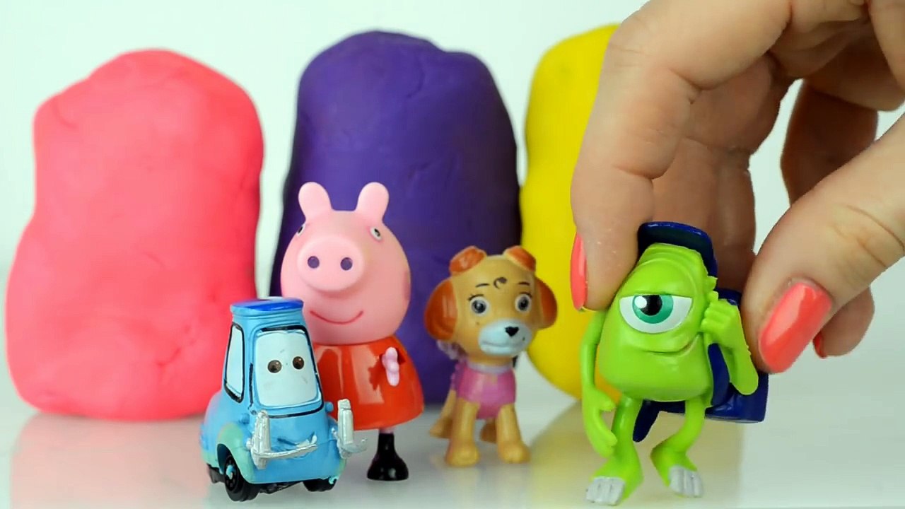 Peppa pig Play doh Kinder Surprise eggs Paw patrol Toys English My little pony Playdough Egg-1w4GnKCvpJM