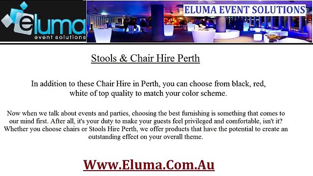The Finest Chair Hire Perth