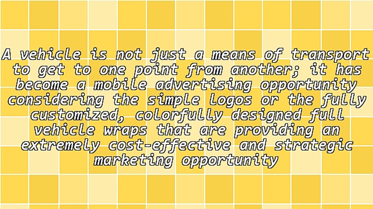 Vehicle Signage Benefits