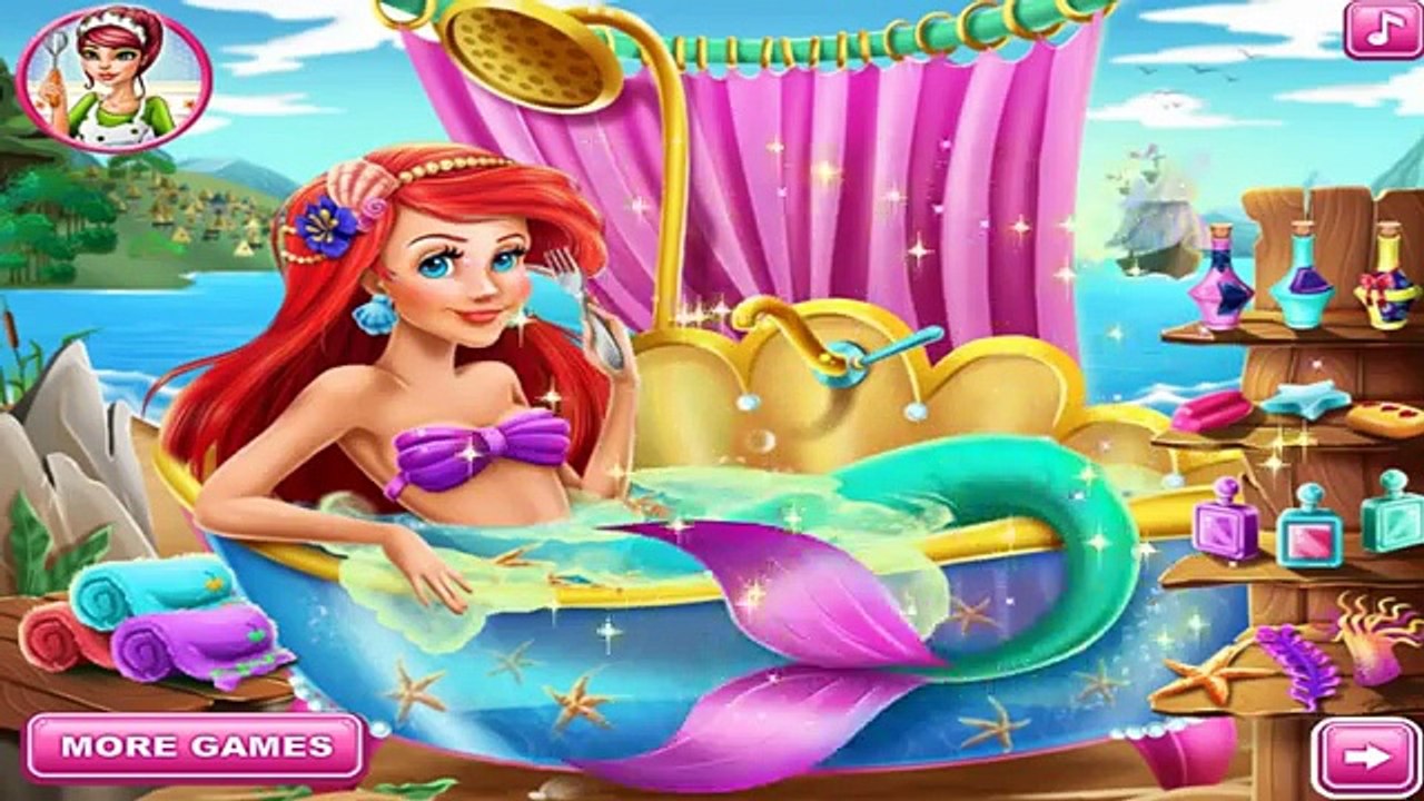 Disney Little Mermaid Ariel Ocean Swimming Children Cartoon Games for Kids