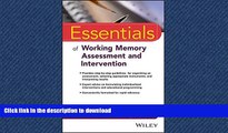 READ  Essentials of Working Memory Assessment and Intervention (Essentials of Psychological