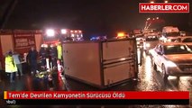 Tem'de Devrilen Kamyonetin Sürücüsü Öldü