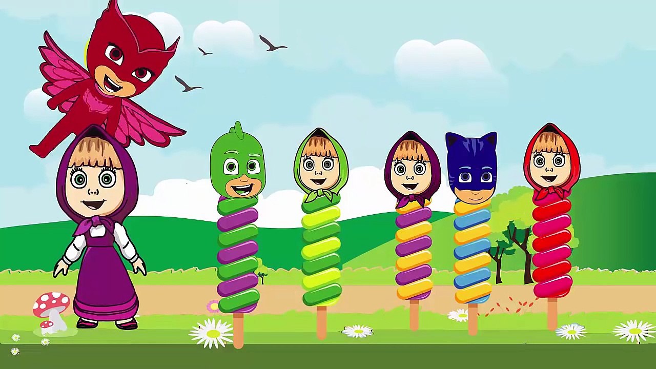 Masha love PJ Masks Catboy, Owlette Crying When Lost Ice Cream