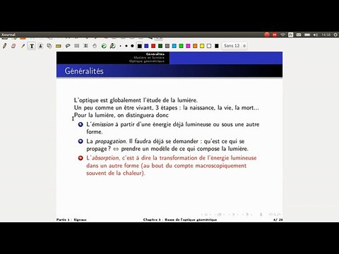 Optique géométrique : introduction (1ère année