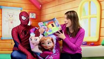 HUGE SURPRISE Toys BAG Frozen Elsa & Anna Sleeping Bag With Peppa Pig Surprise Eggs Barbie Spiderman