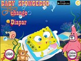 Cute Baby SpongeBob Needs Change Diaper-Fun Gameplay For Babies-Caring Games
