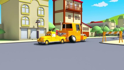 Трансформер Карл и паровой каток в Автомобильном Городе_ Мультик про грузовички