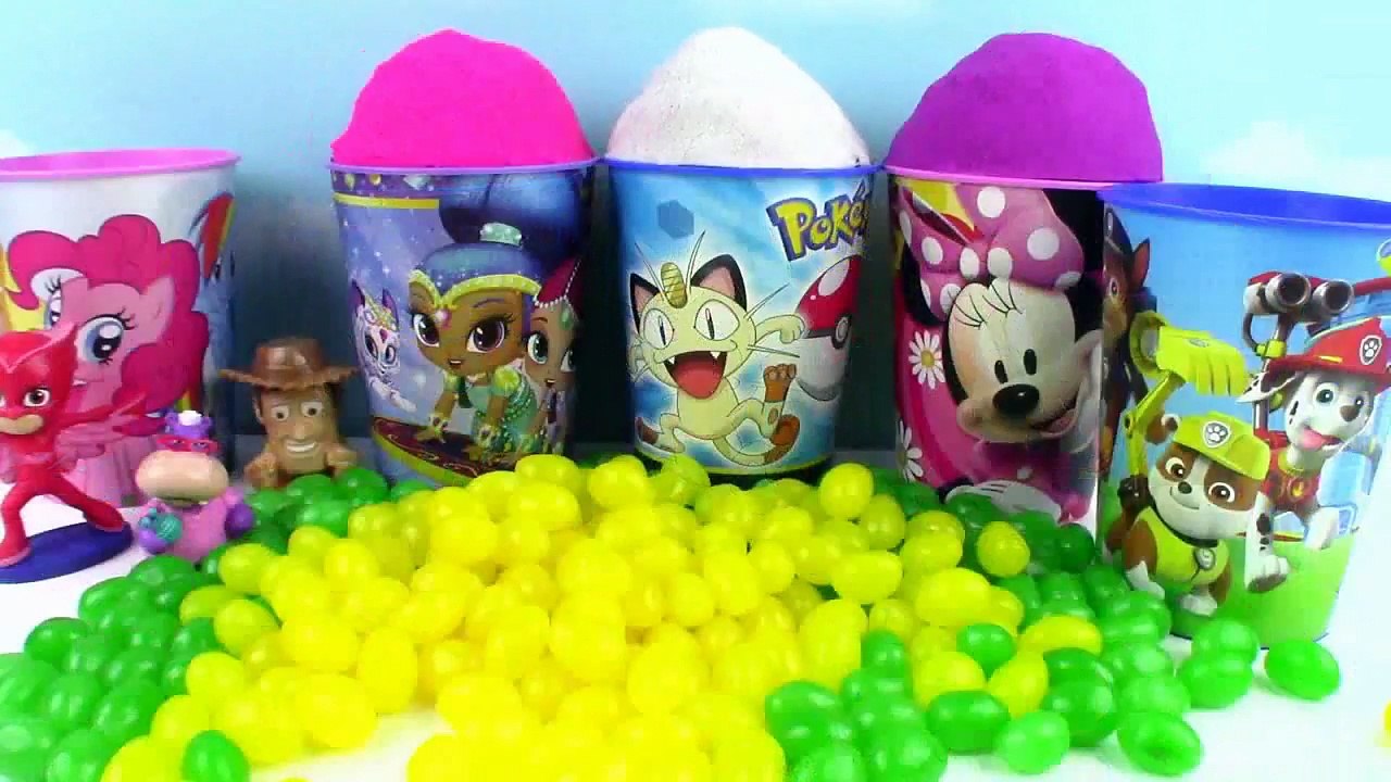 Ice Cream Cups Kinetic Sand Toys Surprises! LEARN COLORS Best Learning video! Toy Box Magic-z_kG64CC57s